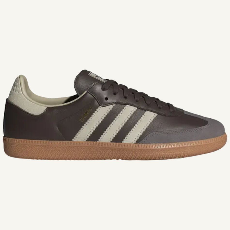 Adidas Originals Men's Brow/Putty Grey Samba OG Sneakers, ID1481