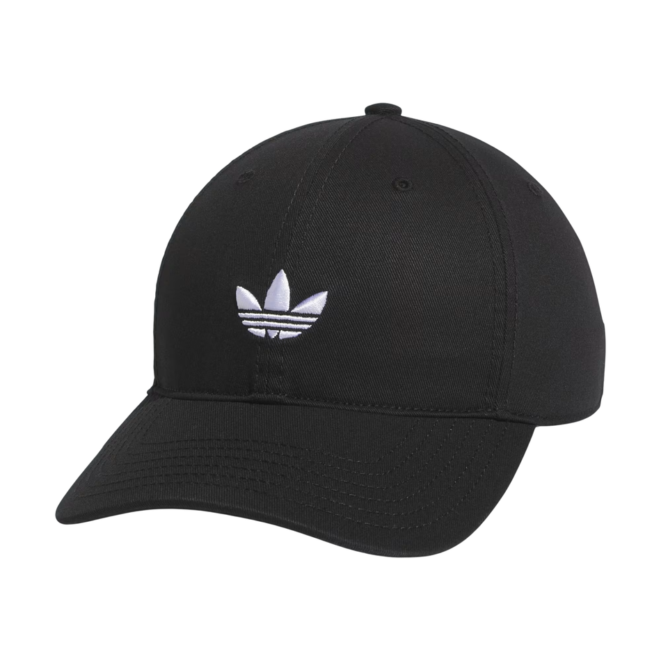 Adidas Originals Men's  Black Trefoil Strapback Hat, JK3532