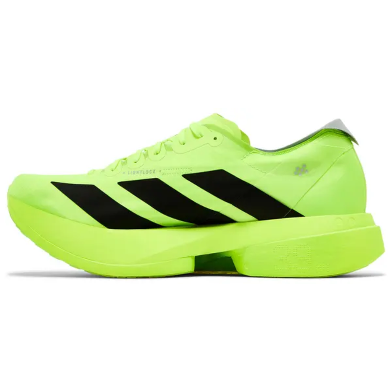 Adidas Men's Green Adizero Adios Pro 4 'Lucid Lemon' Sneakers, JR6364 (No Box)