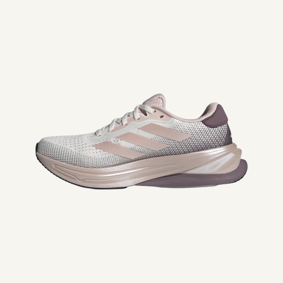 Adidas Women's Off-White/Pink Supernova Solution Sneakers, ID3608 (No Box)