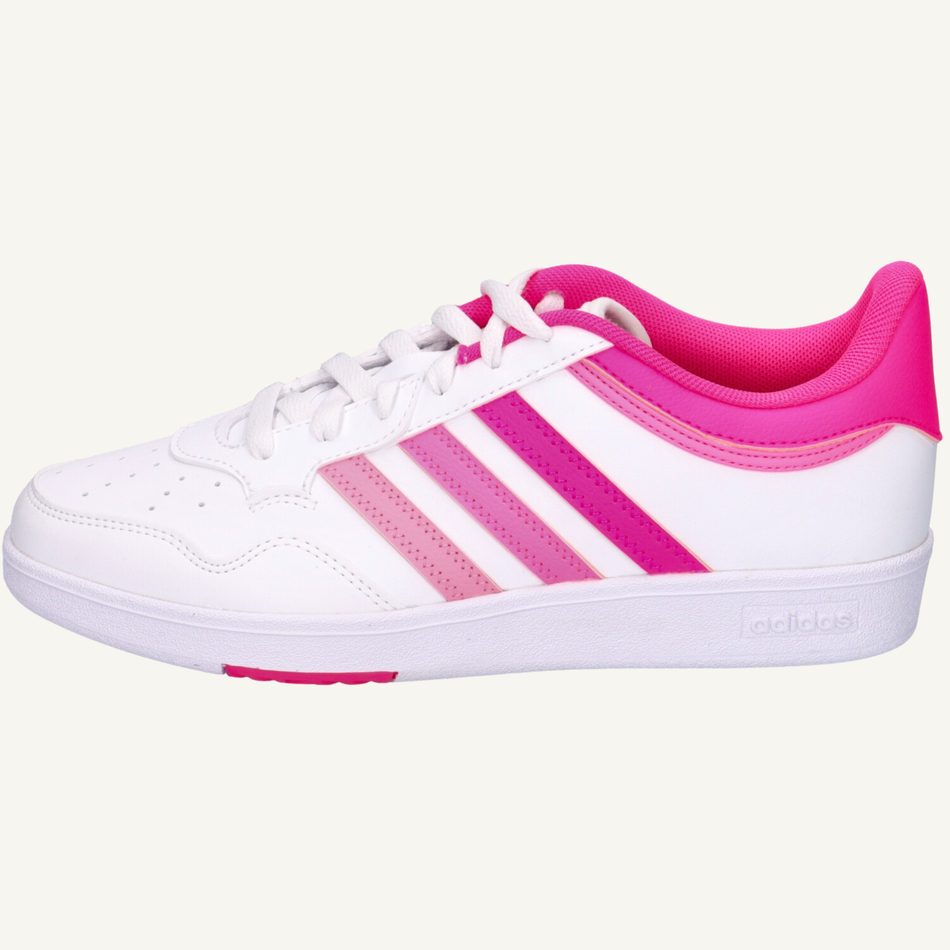 Adidas Women's White/Pink Hoops 4.0 Sneakers, JQ5370 (No Box)