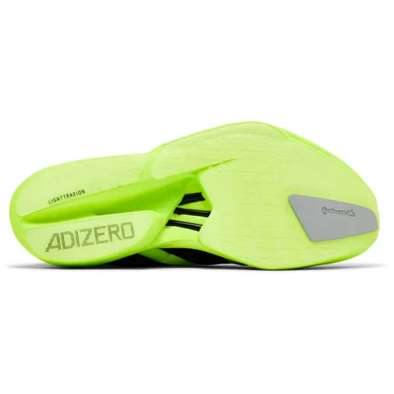 Adidas Men's Green Adizero Adios Pro 4 'Lucid Lemon' Sneakers, JR6364 (No Box)