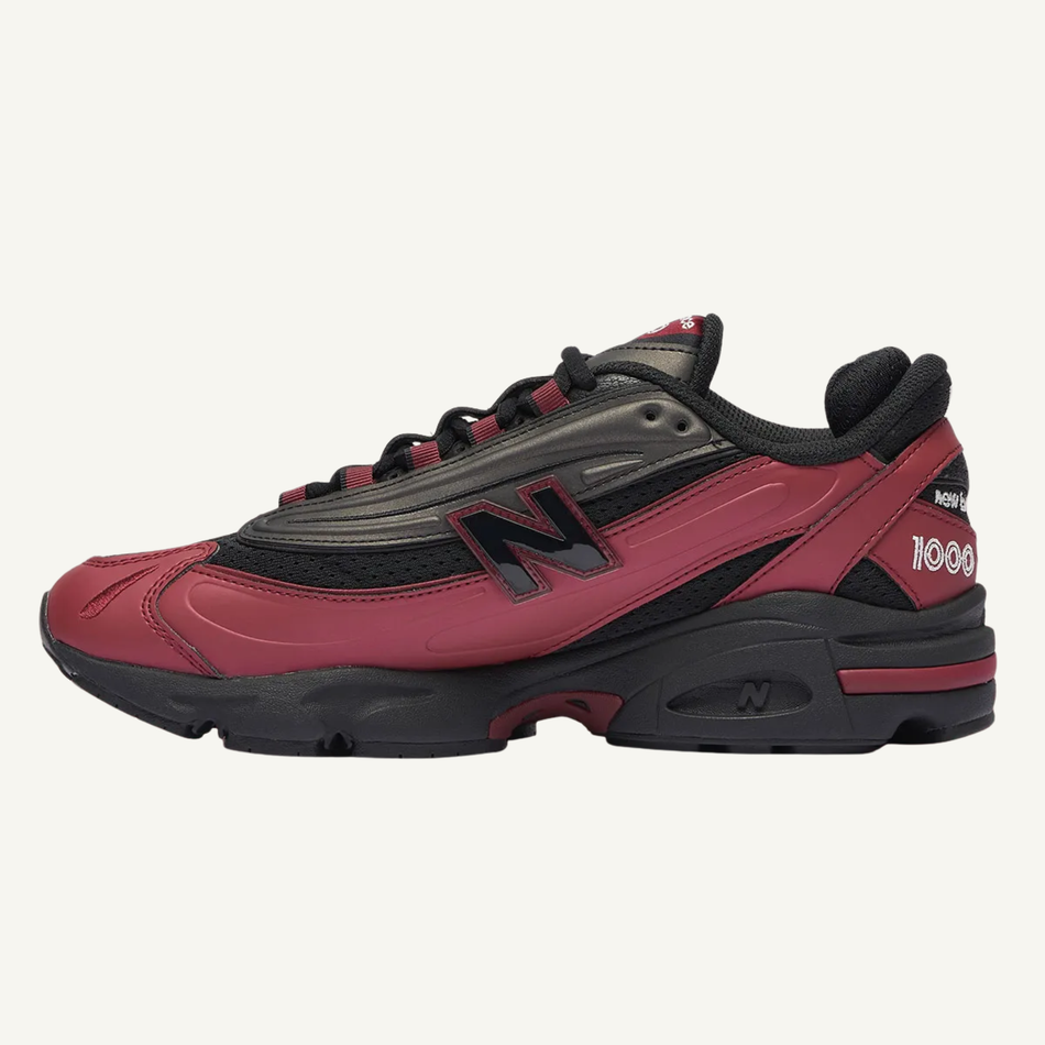 New Balance Men's Red 1000 'Black Burgundy' Sneakers, M1000FLB