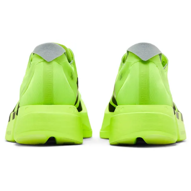 Adidas Men's Green Adizero Adios Pro 4 'Lucid Lemon' Sneakers, JR6364 (No Box)