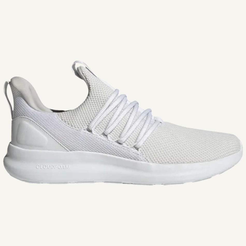 Adidas Men's White Lite Racer Adapt 7.0 Running Shoes, IE6326