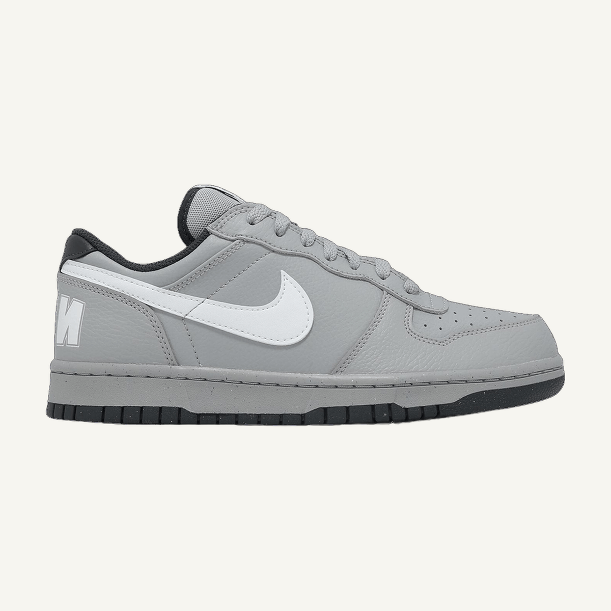Nike Men's Light Smoke Grey/Summit White Big Low Sneakers, 355152 017