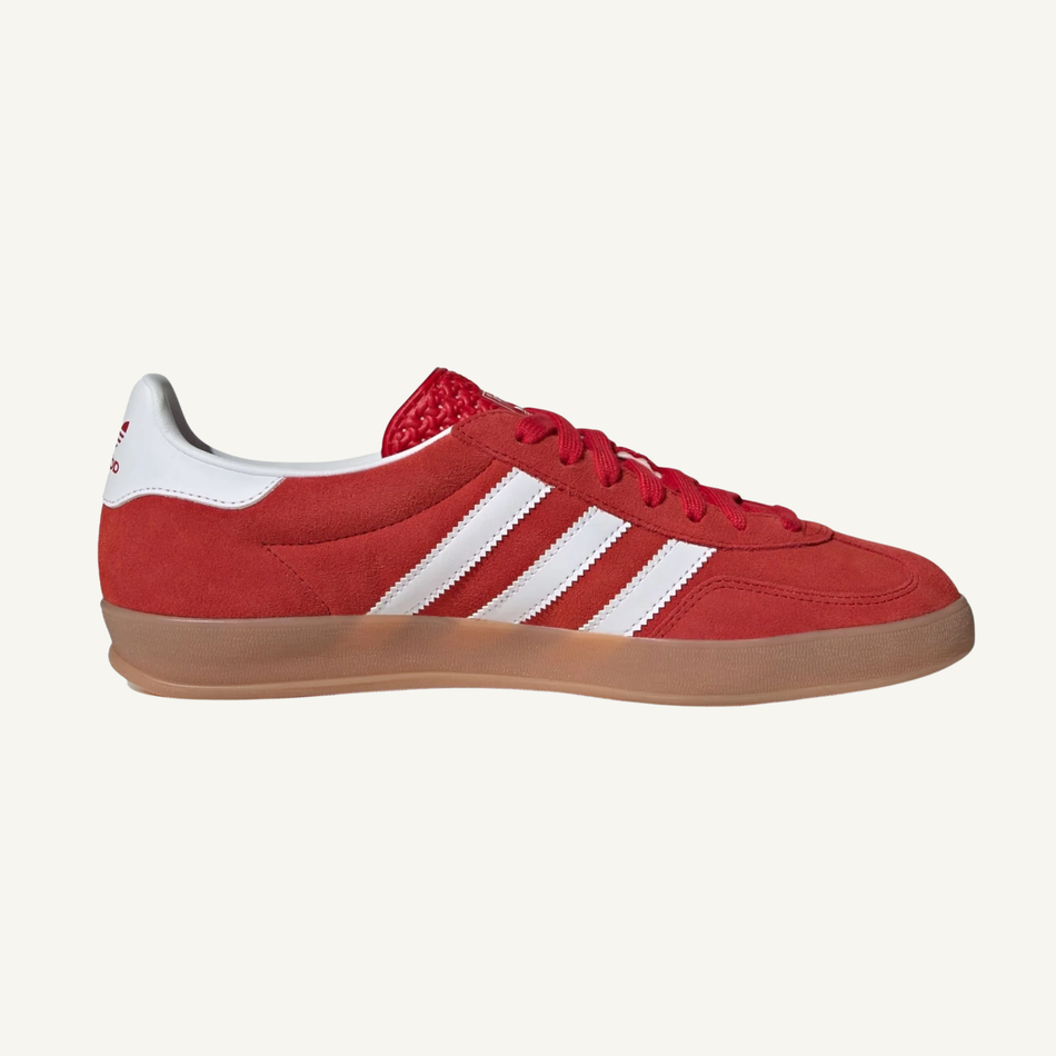 Zapatillas de interior Adidas Originals Gazelle rojas para hombre, JI2063