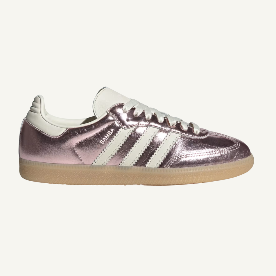 Adidas Originals Women's Wonder Quartz/Off White/Gum Samba Sneakers, LA6882