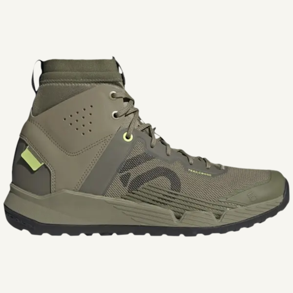 Adidas Men's Green Five Ten Trailcross Mid Pro Sneakers, GY5121 (No Box)