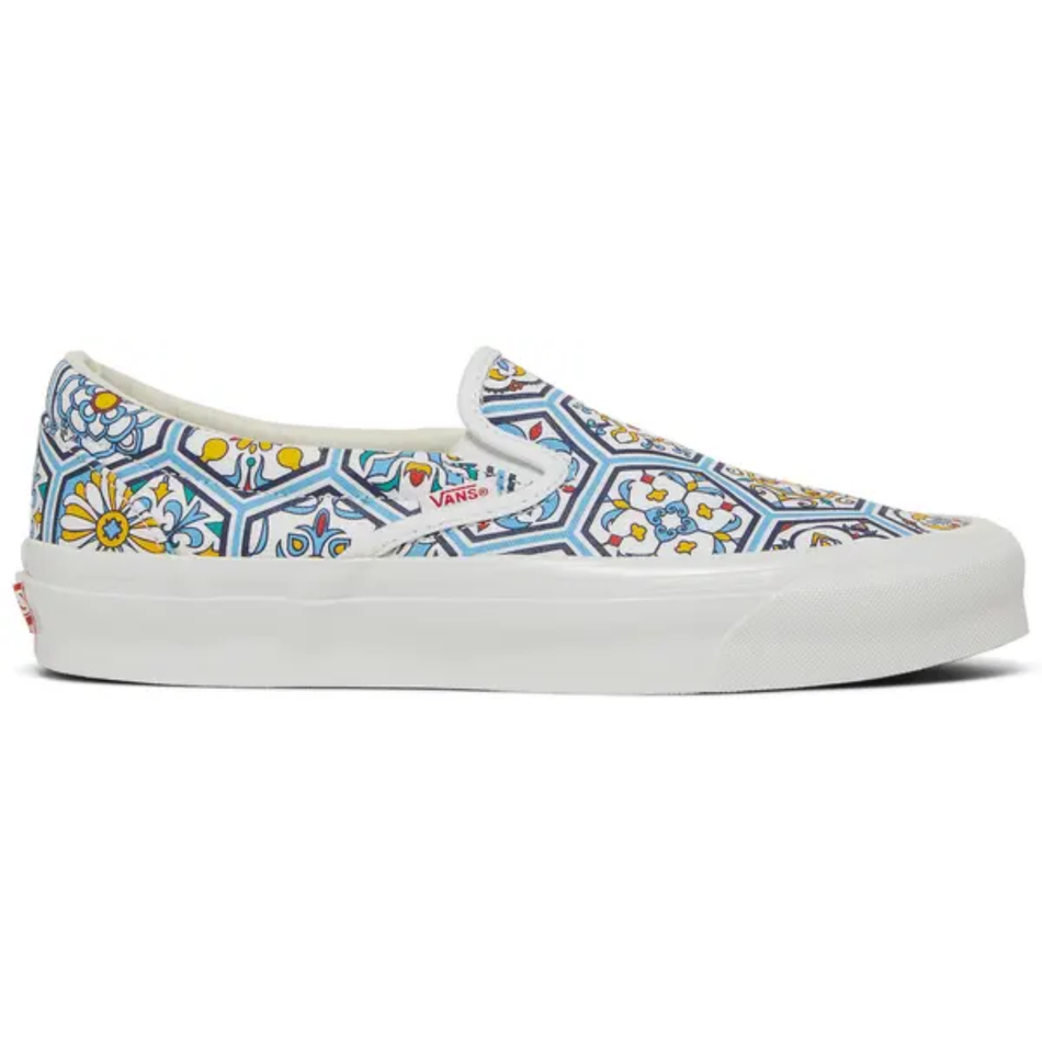 Vans Mens Blue KITH x Vans Classic Slip-On Sneakers, VN0A45JK2CM