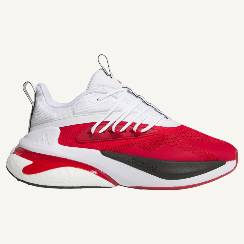 Adidas Men's Red/White AlphaBoost V2 Sneakers, IH6334 (No Box)