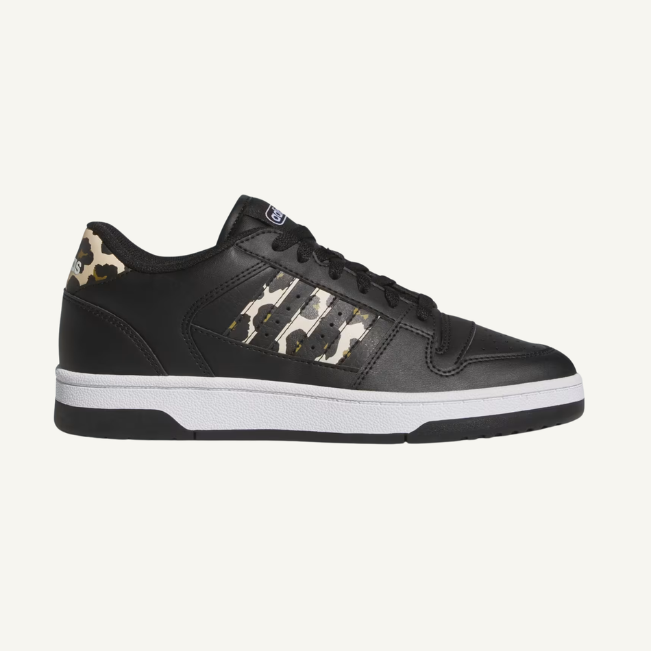 Adidas Women's Black/White/Crystal Sand Break Start Low Sneakers, JR1478