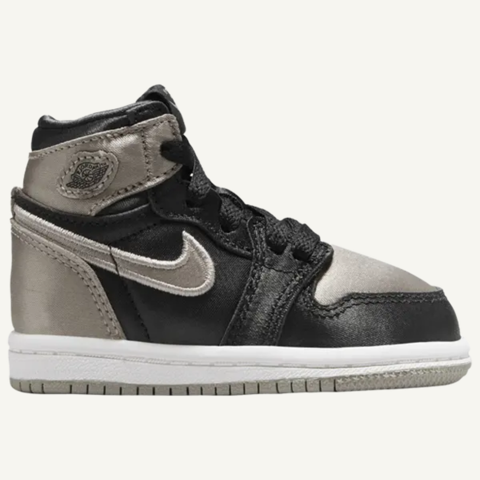 Jordan 1 Retro High OG grises para niños pequeños, FD5305 010