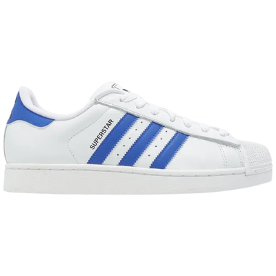 Adidas Originals Men's White/Blue Superstar 2 Sneakers, JQ4729 (No Box)
