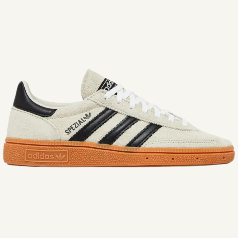 Adidas Originals Women's Beige/Black Handball Spezial Sneakers, IF6562