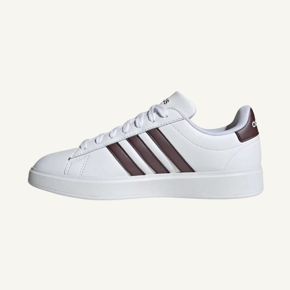 Adidas Women's White/Aurora Metallic Grand Court 2.0 Sneakers, ID2978