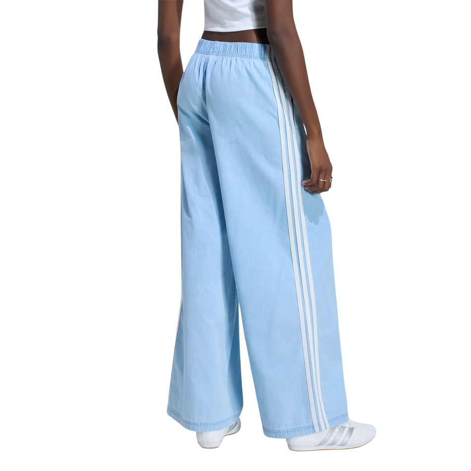 Adidas Originals Women's Blue Wide Leg Pants 'Light Denim', KY8111