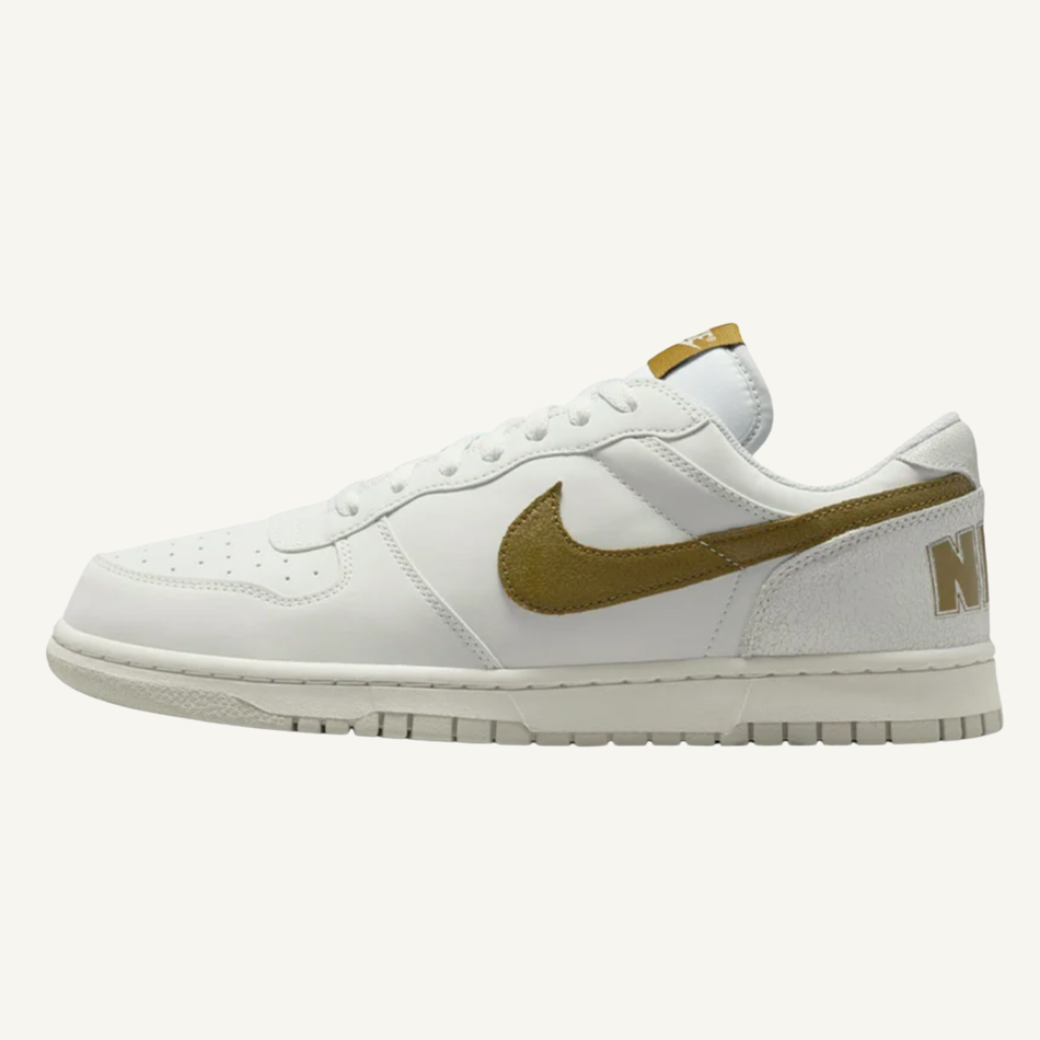 Nike Men's White Big Low Sneakers, 854166 100