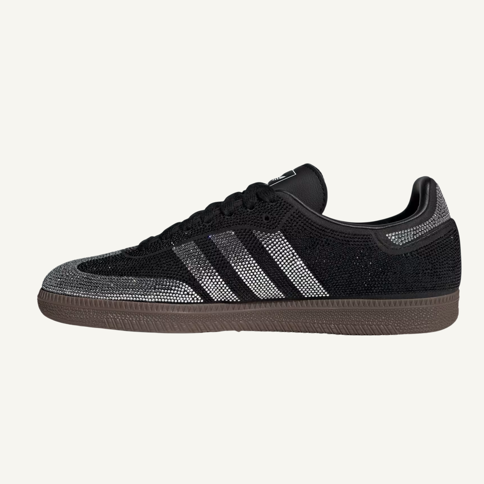 Adidas Originals Women's Black/Rhinestone Samba Sneakers, IH9052