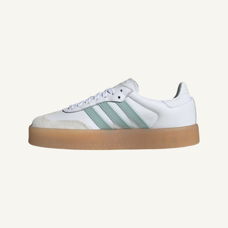 Adidas Originals Women's White/Wonder Blue Sambae Sneakers, JP5609 (No Box)