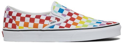 Vans Men's Classic Slip‑On Canvas Sneakers, Rainbow, VN0A3UT7U09