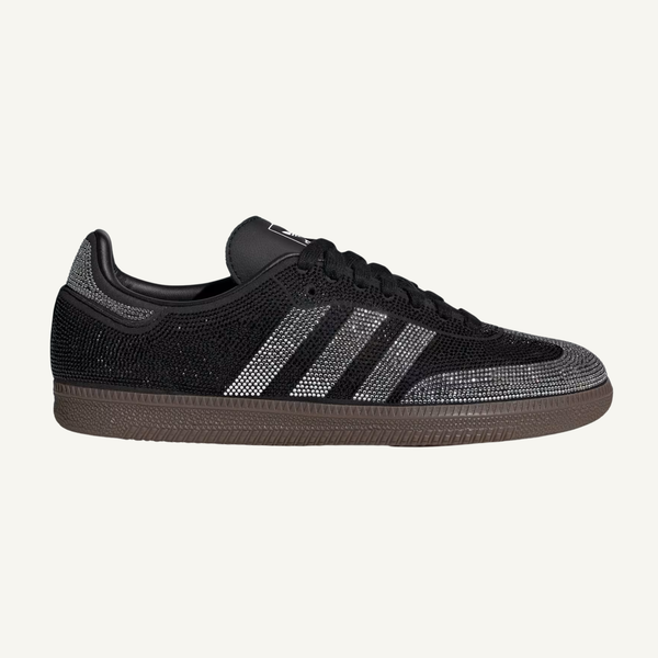 Adidas Originals Women's Black/Rhinestone Samba Sneakers, IH9052