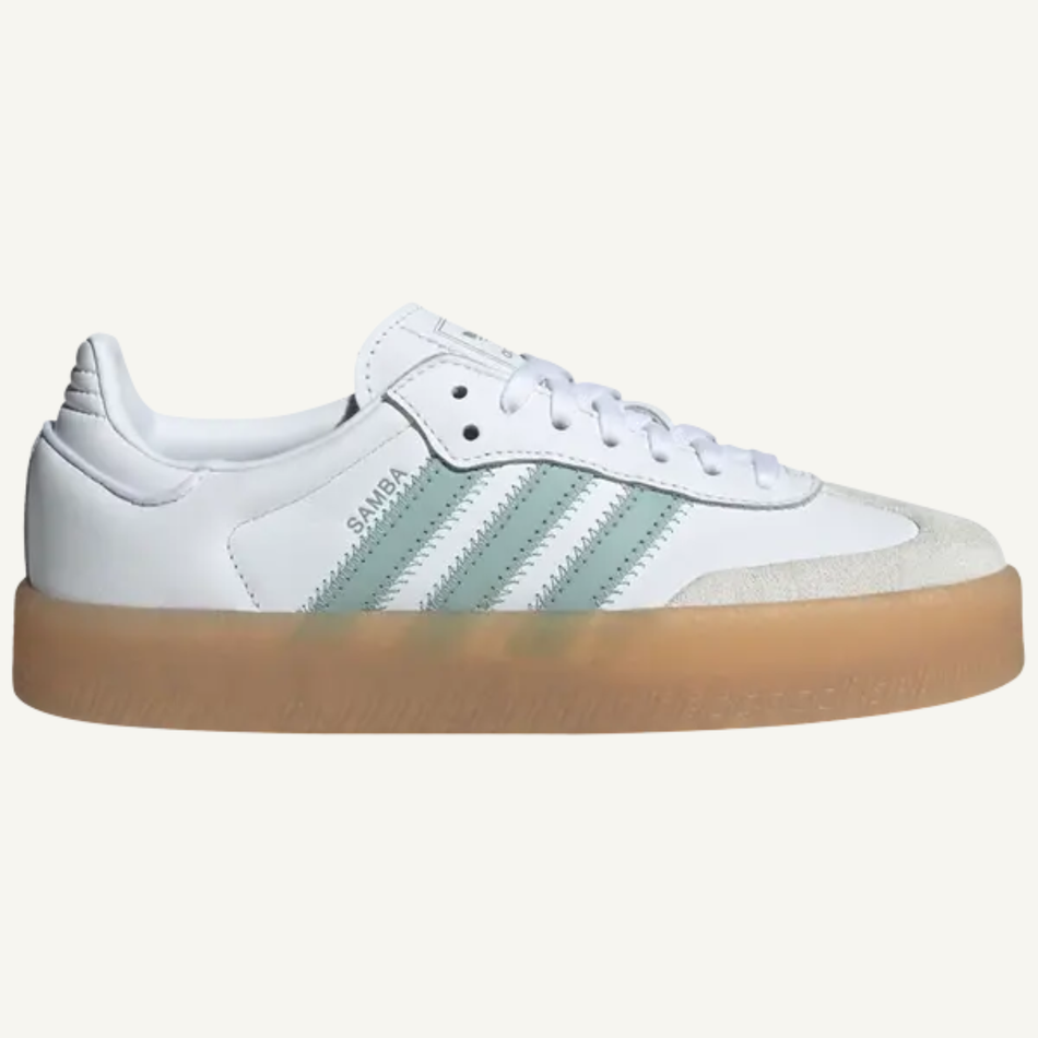 Adidas Originals Women's White/Wonder Blue Sambae Sneakers, JP5609 (No Box)