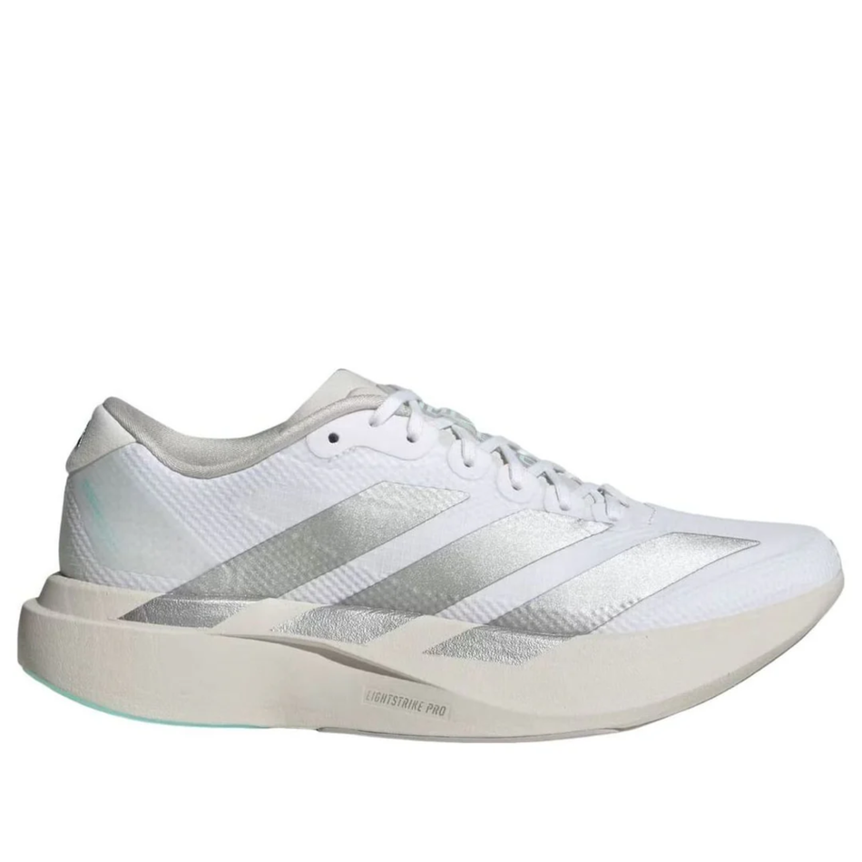 Adidas Women's White/Clear Aqua Adizero Evo SL Woven Sneakers, KJ2004