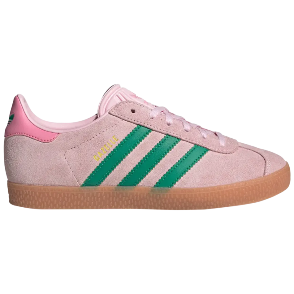 Zapatillas Adidas Originals Gazelle para niños, color rosa y verde, JP7128 (sin caja)