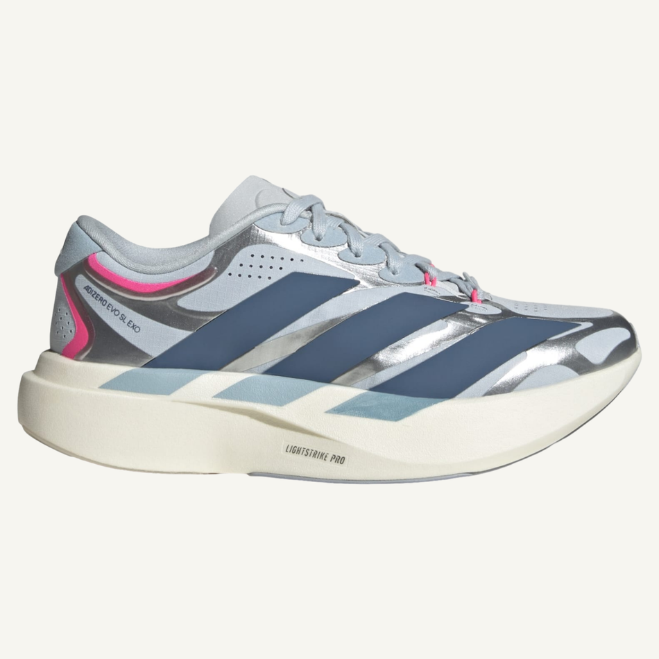 Adidas Women's Halo Blue/Preloved Ink Adizero Evo SL Exo Sneakers, KJ3104