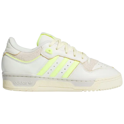 Adidas Women's Cream/Lucid Lemon Rivalry 86 Low Sneakers, IF4676 (No Box)