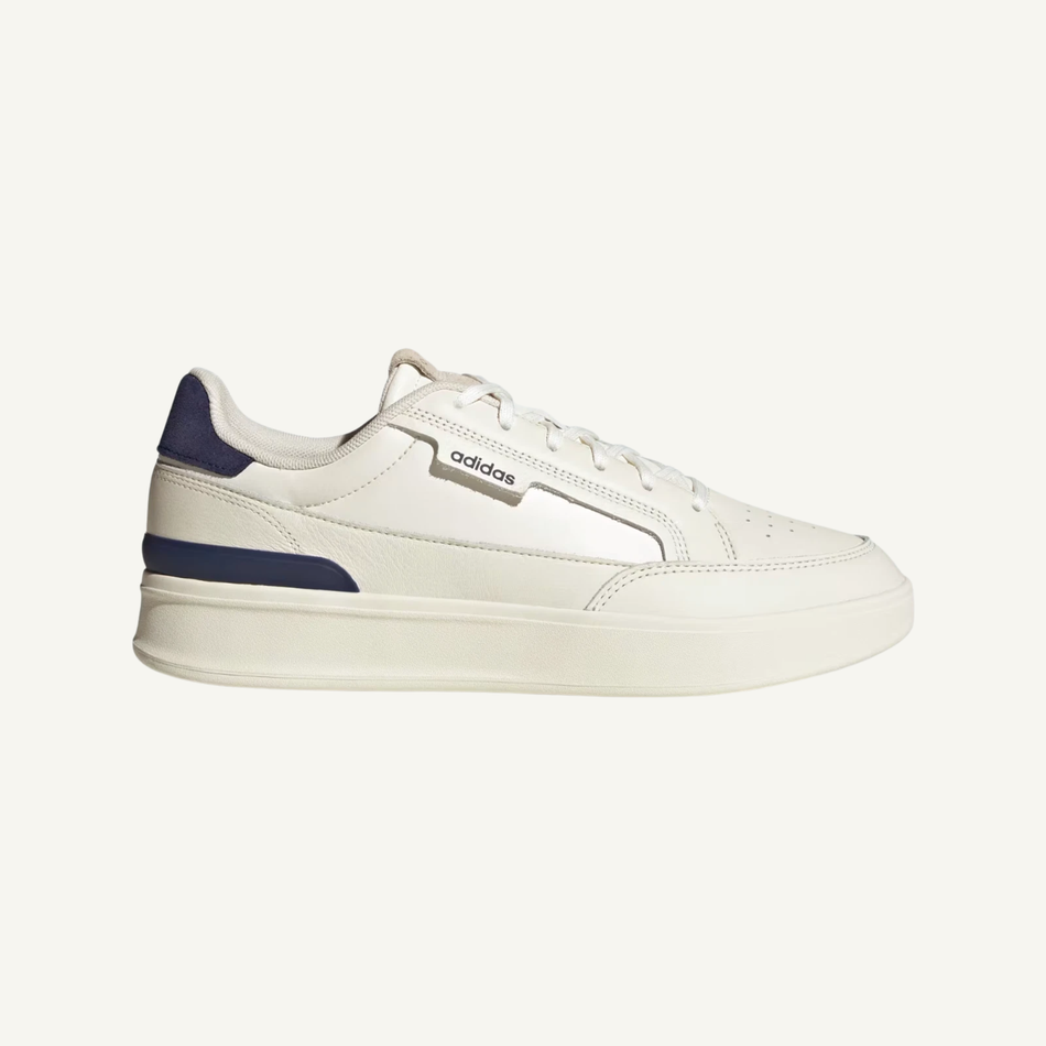 Adidas Men's Cream Aspyre 'Off White Dark Blue' Sneakers, JI2124 (No Box)