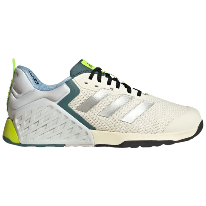 Adidas Men's Cream Dropset 3 'Chalk Silver Teal' Sneakers, JR1762 (No Box)