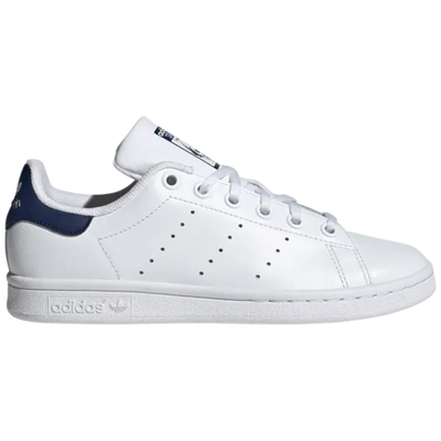 Adidas Originals Kid's White/Dark Blue Stan Smith Sneakers, JP9717 (No Box)