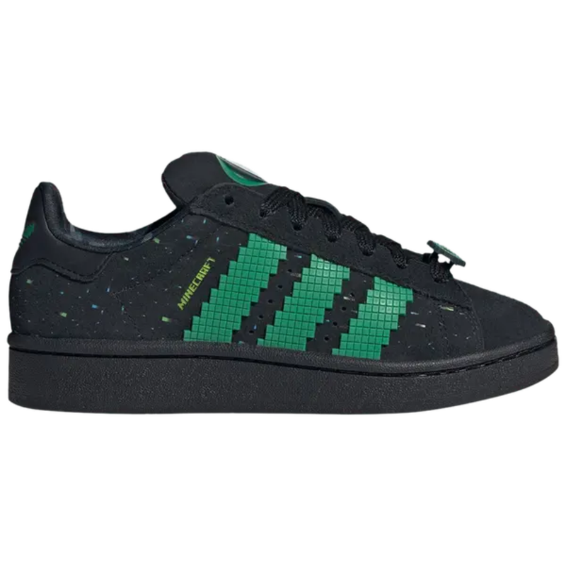 Zapatillas Adidas Originals Minecraft x Campus negras para niños, años 2000, IH1733