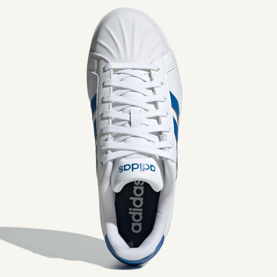Adidas Men's White/Bright Royal Street Talk Sneakers, JP8280