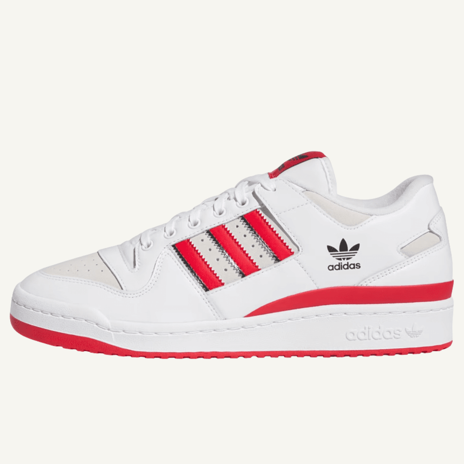 Adidas Originals Men's White/Red Forum 84 Low ADV Sneakers, IG7582 (No Box)