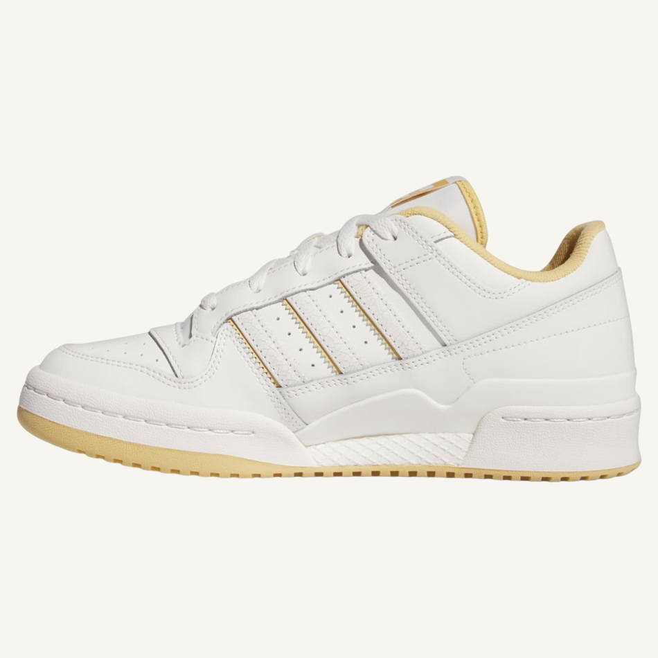 Adidas Originals Men's White Oat Forum Low CL Sneakers, IG3783 (No Box)