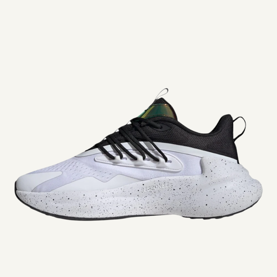 Adidas Men's White/Black AlphaBoost V2 Sneakers, IH0694 (No Box)