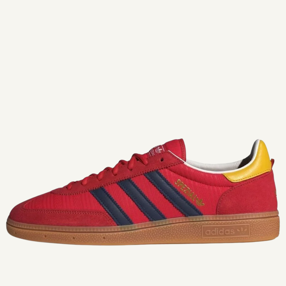 Adidas Originals Men's Red/Navy/Gold Handball Spezial Sneakers, HQ7260