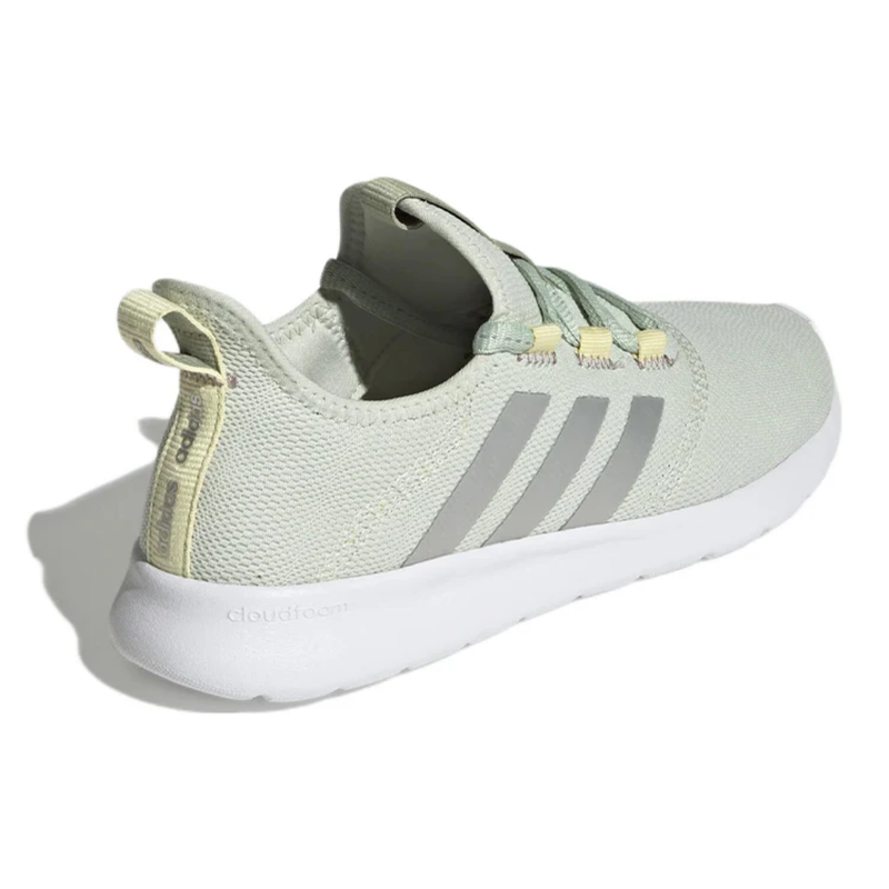 Adidas Women's Green/Silver Cloudfoam Pure 2.0 Sneakers, GY2216 (No Box)