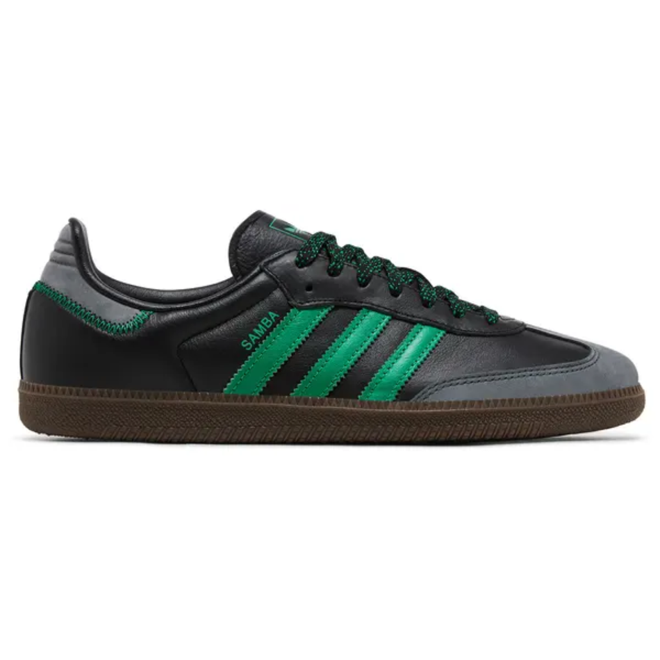 Zapatillas Adidas Originals Samba OG para mujer, color negro/verde, IE6520 (sin caja)