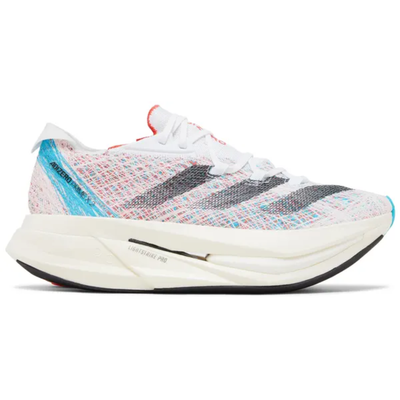 Zapatillas Adidas Adizero Prime X 2.0 para hombre, color blanco/cian lúcido, HP9709 (sin caja) 