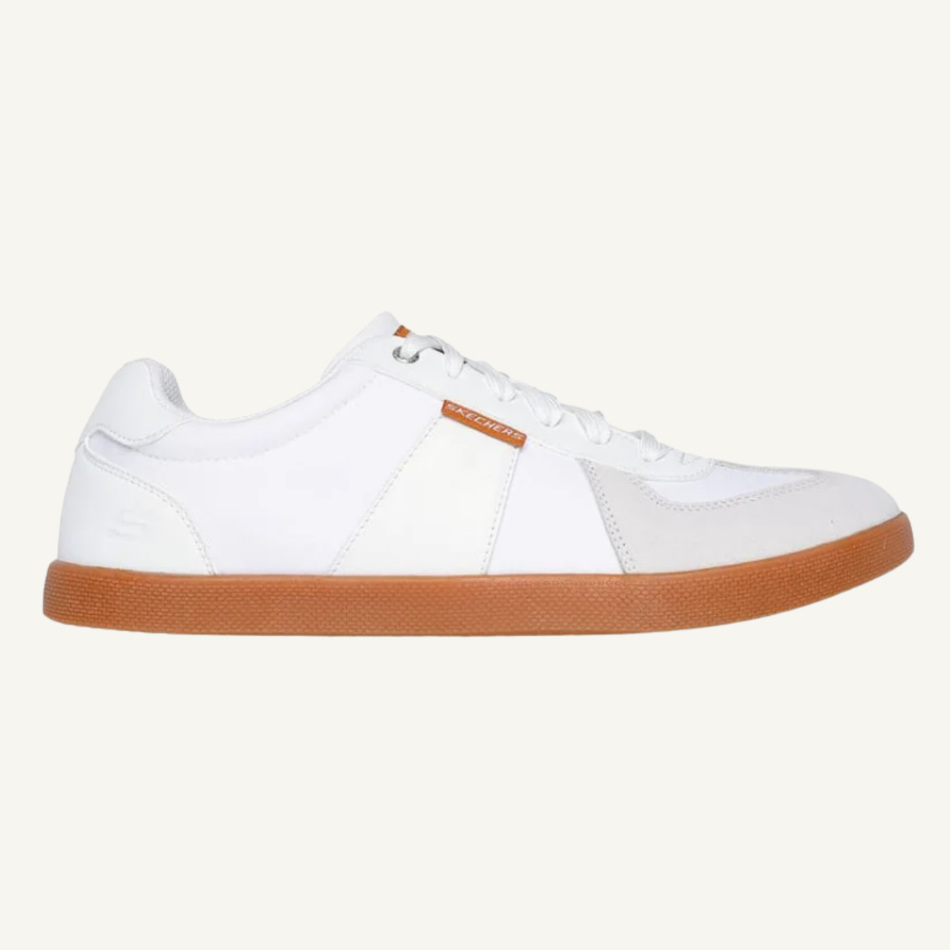 Skechers Men's White Placer-Camilo Sneakers, 210960/WHT