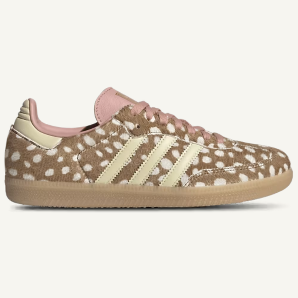 Adidas Originals Women's Brown/Bambi Print Samba Sneakers, KJ7447