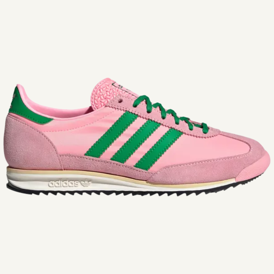 Adidas Originals Women's Pink/Green SL72 OG Sneakers, JQ8309 (No Box)