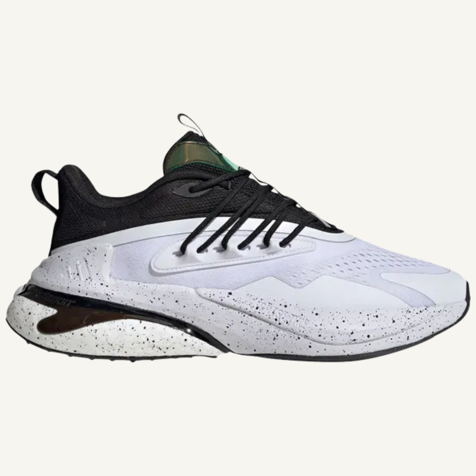 Adidas Men's White/Black AlphaBoost V2 Sneakers, IH0694 (No Box)