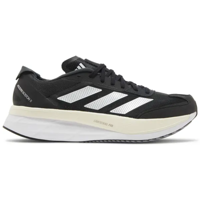 Zapatillas Adidas Adizero Boston 11 anchas para hombre, color negro y blanco, GV9630 (sin caja)