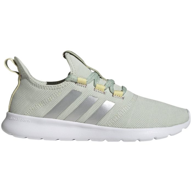 Adidas Women's Green/Silver Cloudfoam Pure 2.0 Sneakers, GY2216 (No Box)