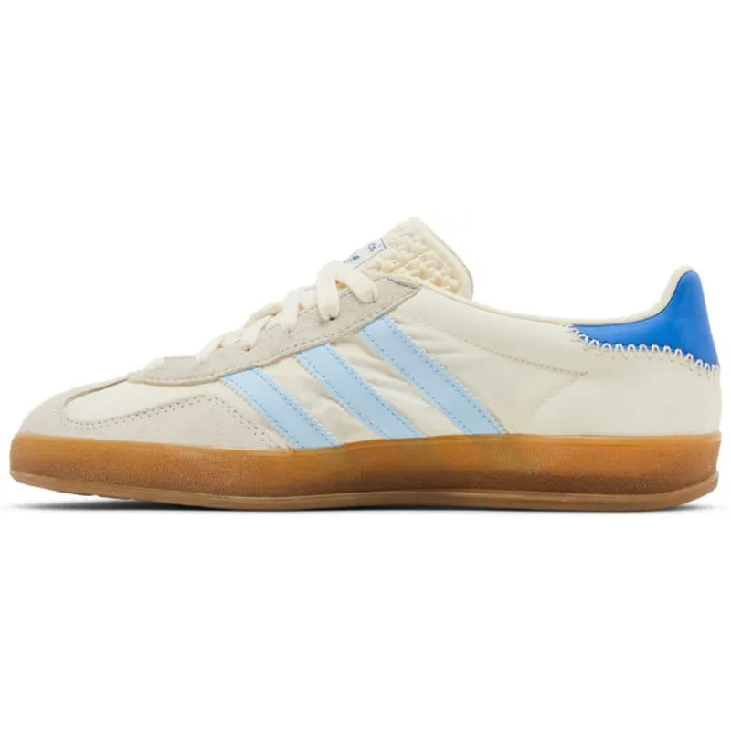 Adidas Originals Men's Cream/Blue Gazelle Indoor Sneakers, JI2004 (No Box)